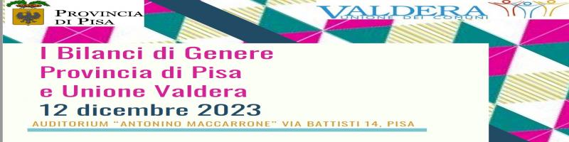 Bilancio di Genere della Provincia di Pisa e dell'Unione Valdera