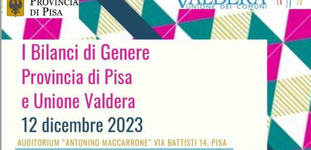 Bilancio di Genere della Provincia di Pisa e dell'Unione Valdera